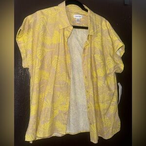 Calvin Klein Linen Shirt XL